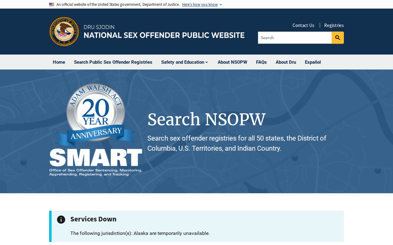 Iberville Parish sex offender search using the national NSOPW layer