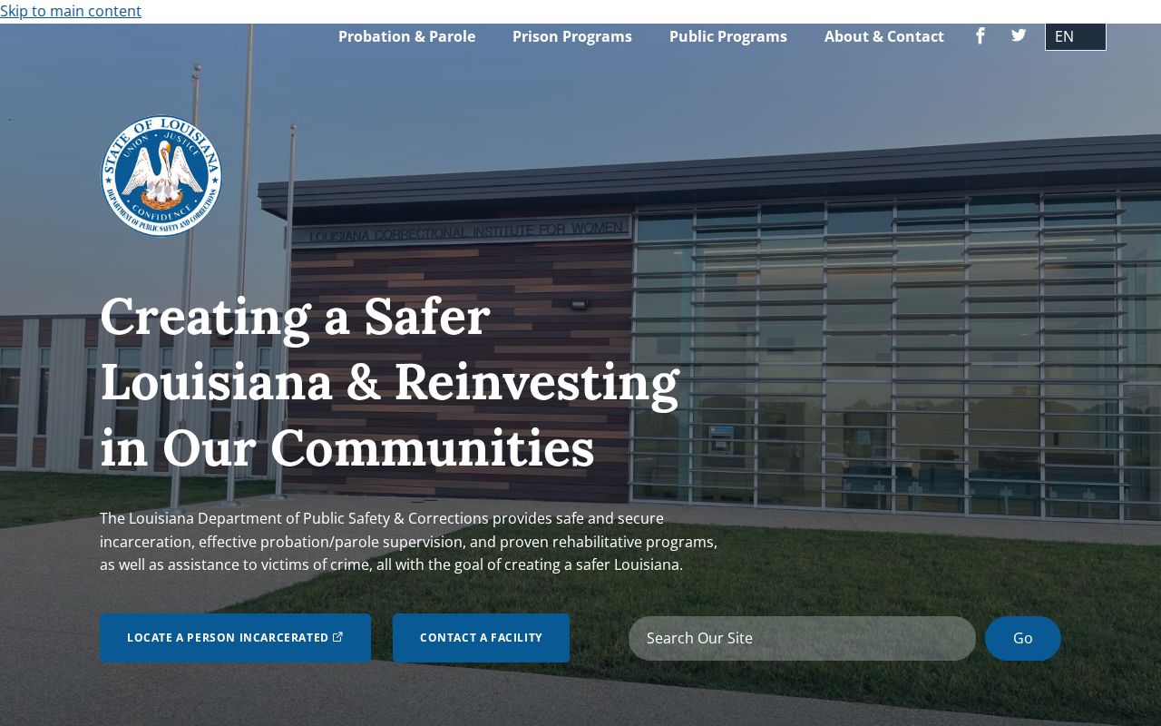 Louisiana Department of Public Safety and Corrections record access