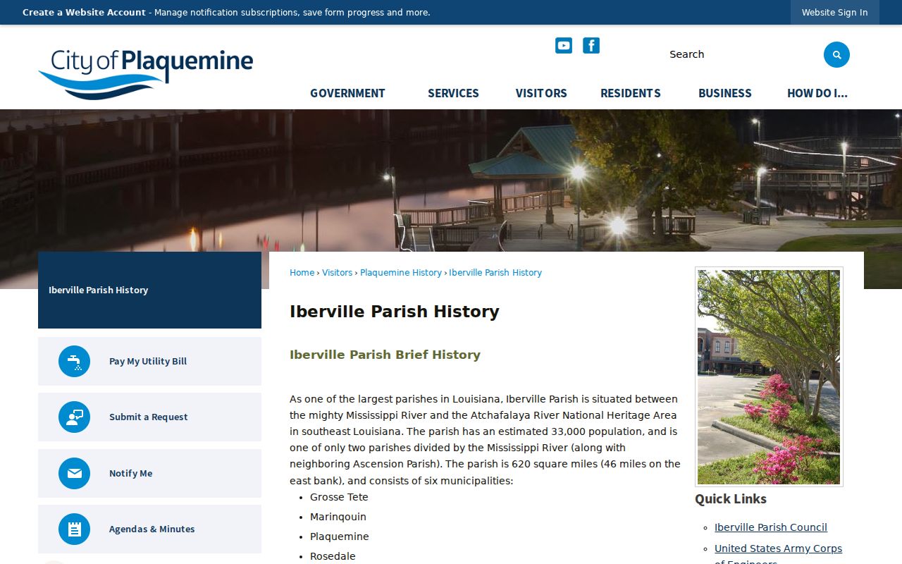 Plaquemine criminal records and Iberville Parish history