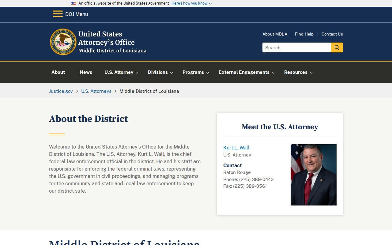 White Castle criminal records Middle District federal prosecution source